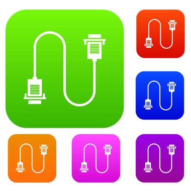 Kablo tel bilgisayar koleksiyonu ayarla