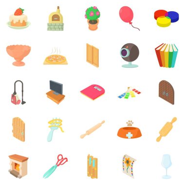 Kapılar simgeler kümesi içinde karikatür tarzı