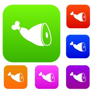 Fırında domuz knuckle koleksiyonu ayarla