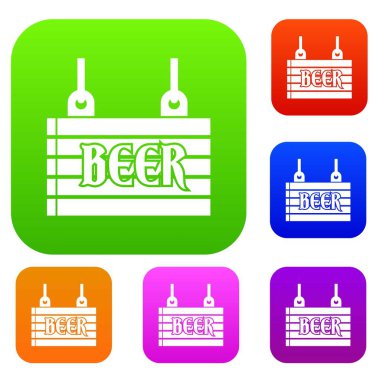 Bira sokak tabela koleksiyonu ayarla