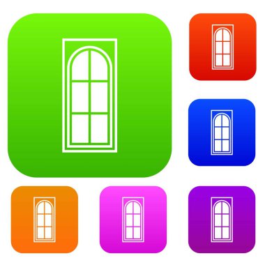 Ahşap kapı cam koleksiyonu ayarla