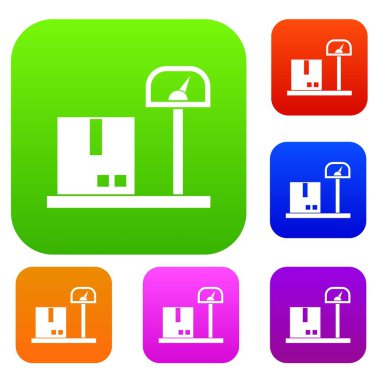 Kargo için teraziler koleksiyonu ayarla