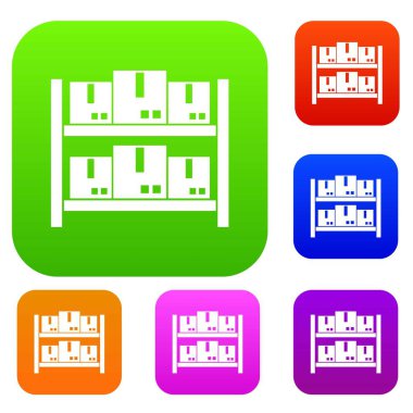 Ambarda malların depolama koleksiyonu ayarla