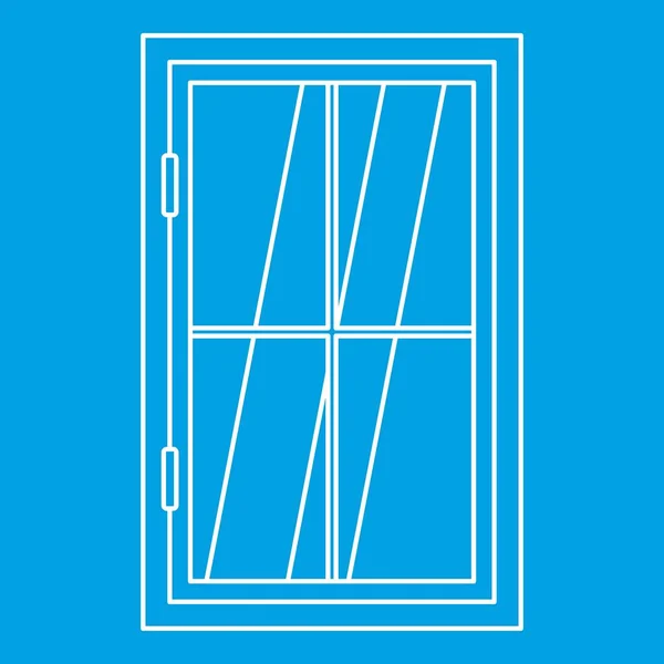 Fenêtre fermée icône contour — Image vectorielle