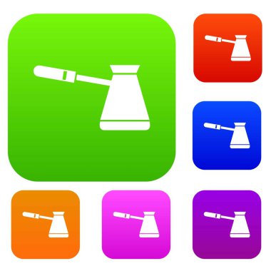 Kahve cezve koleksiyonu ayarla