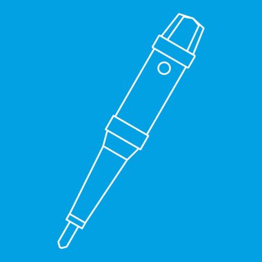 Dövme makinesi simgesini anahat kavrama