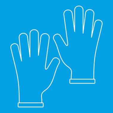 Medikal Ürünler simgesi mavi anahat tarzı vektör illüstrasyon izole. İnce çizgi işareti