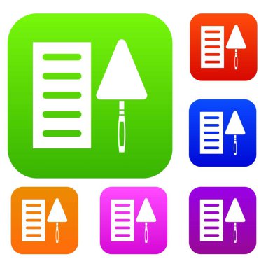 Tuğla ve mala koleksiyonu ayarla