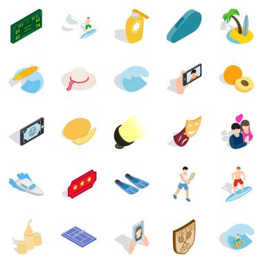 Sevinç Icons set, izometrik stili