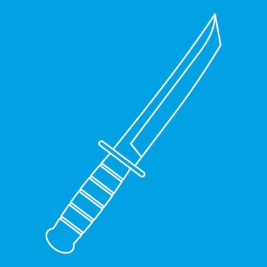 Küçük bıçak simgesi, anahat stili