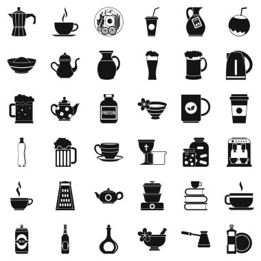 Sofra Icons set, basit tarzı