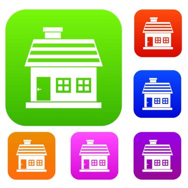 Tek katlı ev koleksiyonu ayarla