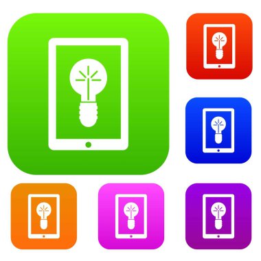 Gadget'ı ekranda fikir lamba koleksiyonu ayarla