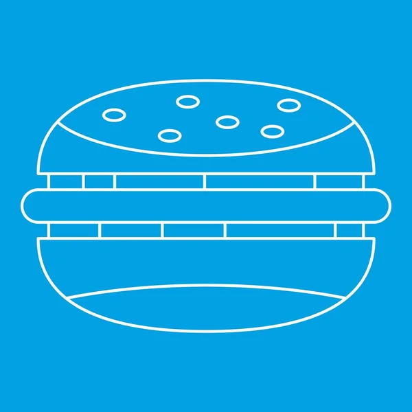 Esquema del icono de hamburguesa — Vector de stock