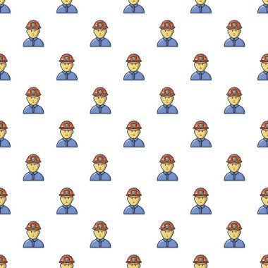 Erkek madenci desen sorunsuz