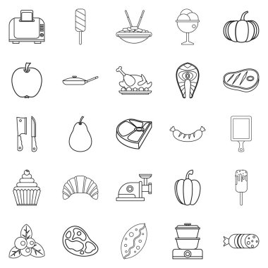 Kantin Icons set, anahat stili