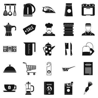 Sofra Icons set, basit tarzı