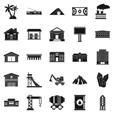 Durum Icons set, basit tarzı