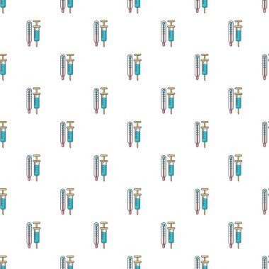 Termometre ve şırınga desen sorunsuz