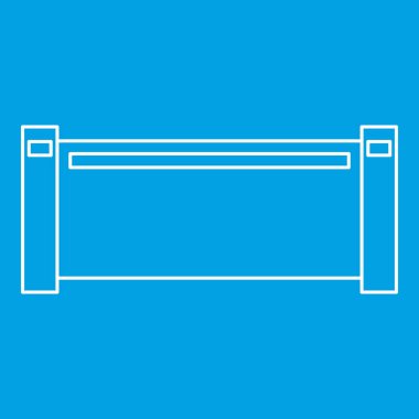 Boru parçası simgesi, anahat stili