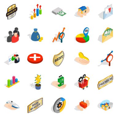 Manuel Icons set, izometrik stili