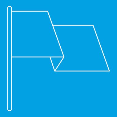 Bayrak simgesini, anahat stili