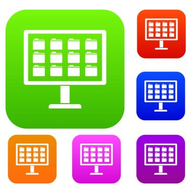 Bilgisayarın masaüstüne klasörlerle koleksiyonu ayarla