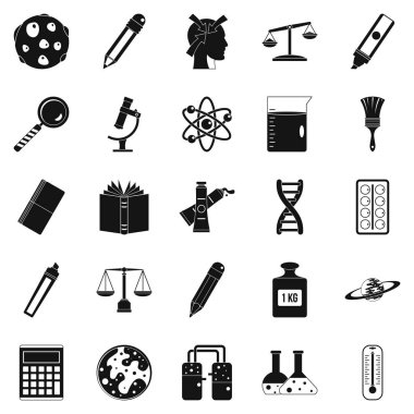 Hakimlik Icons set, basit tarzı