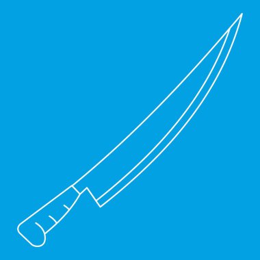 Uzun bıçak simgesi, anahat stili