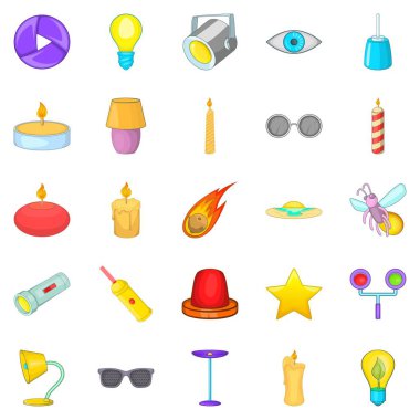 Parlatıcı Icons set, karikatür tarzı