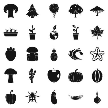 Greengrocery Icons set, basit tarzı