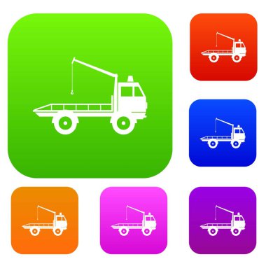 Kamyon çekici araba koleksiyonu ayarla