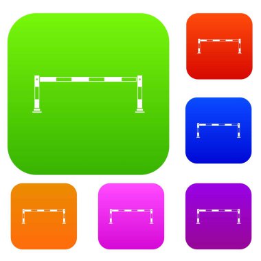 Trafik bariyeri koleksiyonu ayarla