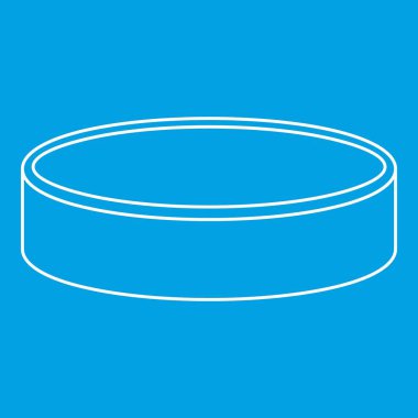 Pakı buz hokeyi simgesi, anahat stili oynamak için