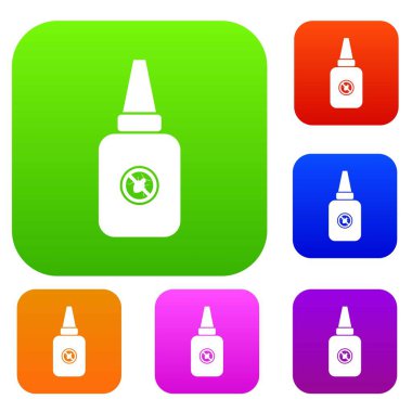 Evde böcek ilacı koleksiyonu ayarla