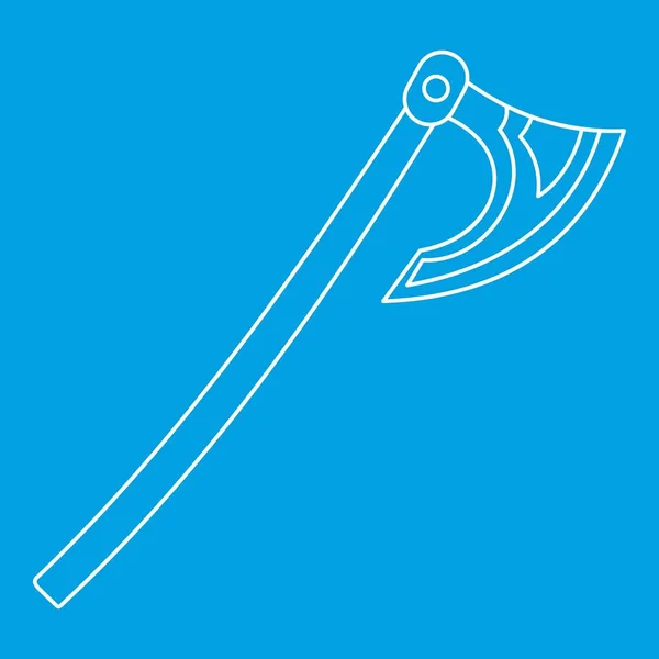 斧のアイコン、アウトラインのスタイル — ストックベクタ