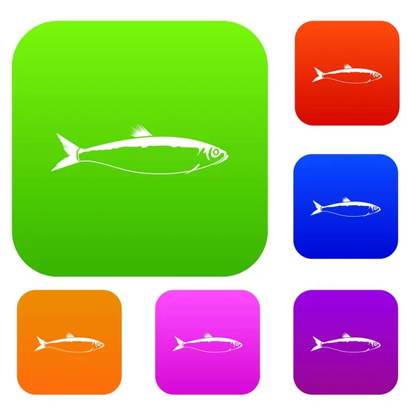 Fish set collection — Stock Vector