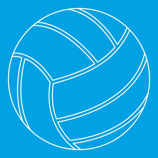 Volleyboll bollen ikonen, dispositionsformat — Stock vektor