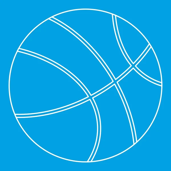 Icono del baloncesto, estilo del esquema — Vector de stock