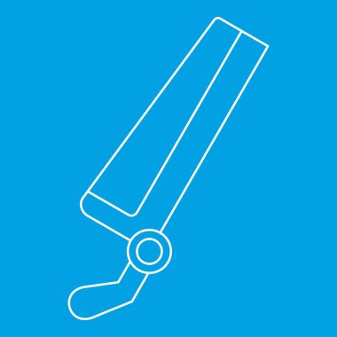 Cerrahi alet, simge, anahat stili kemik testeresi