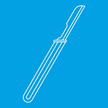 Tek kullanımlık neşter simgesi, anahat stili