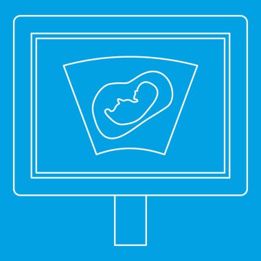 Ultrason fetus simgesi, anahat stili