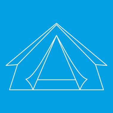 Çadır simgesi, anahat stili