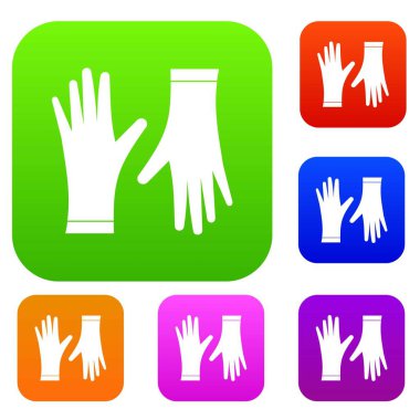 Koruyucu eldiven koleksiyonu ayarla