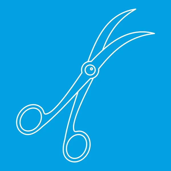 Ocelové chirurgické nástroje ikonu, styl osnovy — Stockový vektor