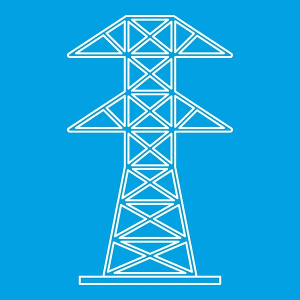 Elektrische toren icoon, omtrek stijl — Stockvector