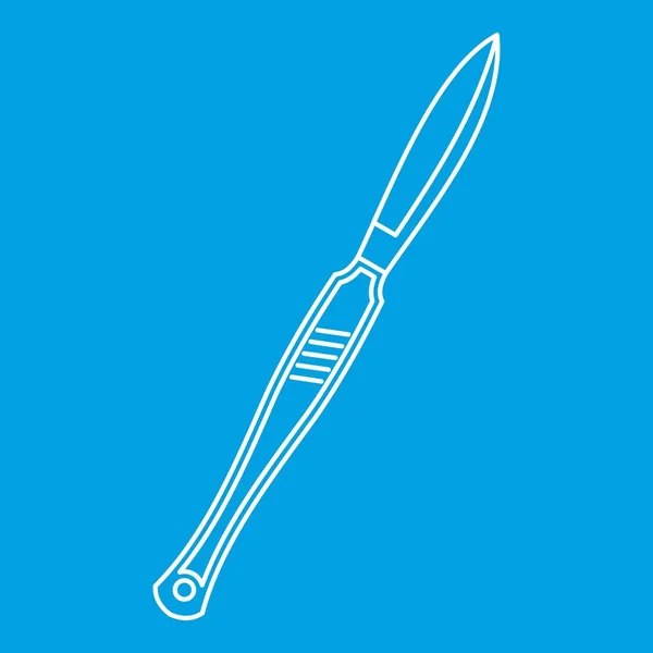 Icône scalpel médical, style contour — Image vectorielle