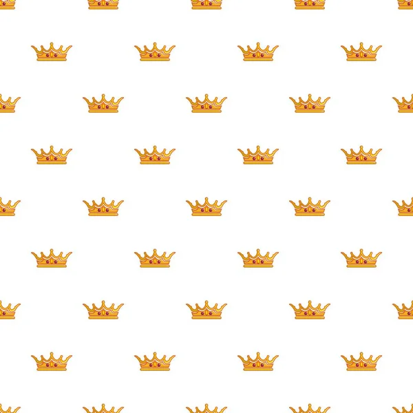 Koningin kroon patroon naadloos — Stockvector