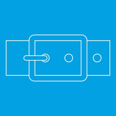 Zarif pantolon kemer simgesi, anahat stili