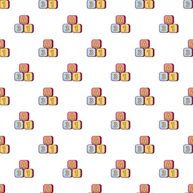 Parlak renkli tuğla desen sorunsuz